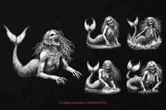 10 Bundle Dark Art Mermaids Fish Dugong Mystical Creature Product Image 5