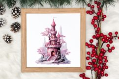Pink Christmas Crochet Clipart, Christmas PNG Product Image 3