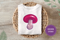 Hand Drawn Halloween Illustration, Cartoon Mushroom PNG Product Image 3