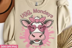 Ugg mondays PNG, Funny Sarcastic Animal Quotes PN Product Image 3