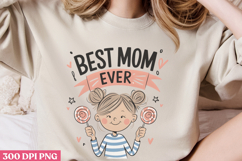 Floral Mama Mom Sublimation PNG Product Image 3