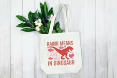 Rawr means i love you in dinosaur SVG, Retro Valentine SVG Product Image 3