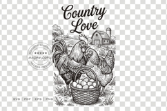 Country Love Chicken Farm SVG Product Image 3