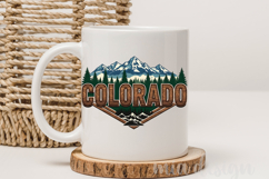 Colorado State PNG, Vintage Mountain Adventure Sublimation Product Image 3