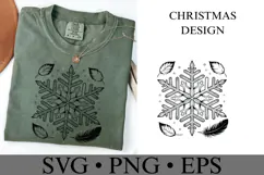 Christmas Snowflake Svg | Christmas svg | Shirt Svg Product Image 3