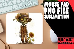 Halloween Mouse Pad: Watercolor Scarecrow PNG Product Image 1