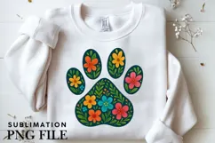Paw Dog Print Sublimation PNG, Graphic Illustration Crafts Product Image 2