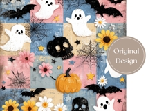Skull Tumbler Wrap, Cartoon Halloween Ghost Tumbler Product Image 3