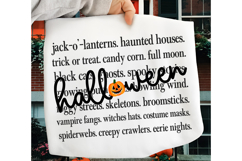 Halloween Words PNG SVG, Spooky Season SVG, Halloween SVG Product Image 3
