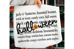 Halloween Words PNG SVG, Spooky Season SVG, Halloween SVG Product Image 3