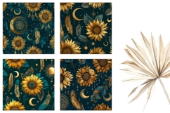 Sunflowers Square Coasters, Moon Square Coaster Designs Product Image 3