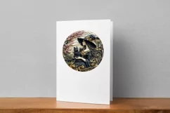 3D Witch Png / Halloween 3D Png / Round Sublimation Design Product Image 3