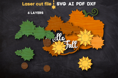 Thanksgiving Pumpkin SVG laser cut files for Glowforge Product Image 3