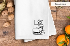Hand Drawn Wedding Cake SVG Product Image 3