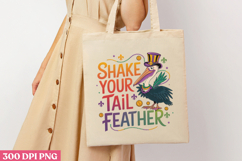 SHAKE YOUR TAIL FEATHER PNG, Mardi Gras Sublimation PNG Product Image 3