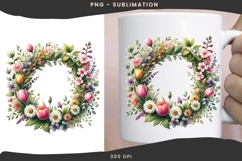 Spring wreath png design for T-shirts Product Image 3