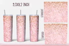 Marble with gold tumbler Sublimation. 20 oz, PNG. Product Image 5