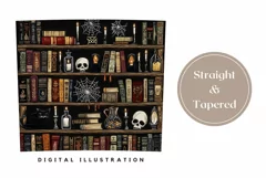 Embroidery Halloween Tumbler Wrap, Gothic Tumbler, Skull PNG Product Image 3