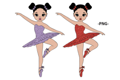 Ballerina Girl SVG PNG DXF Bundle Afro Girls Product Image 3