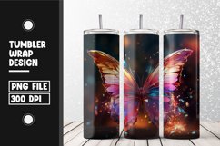 Butterfly Tumbler Wrap | Sublimation | 20 oz Skinny Tumbler Product Image 1