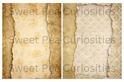 Sepia, Flowers, Grunge, Papers, Junk Journal Product Image 3