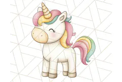 Fairy Tale Unicorn PNG Pastel Magic Clipart, Fantasy Rainbow Product Image 3