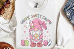 Gnome sweet gnome PNG, Easter Gnome Sublimation PNG Product Image 3