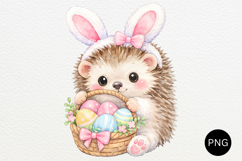 Easter Hedgehog Clipart PNG Product Image 3