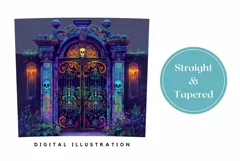 Colorful Tumbler Wrap Design, Neon Mexican Tumbler Template Product Image 3