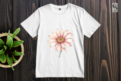 Pink Daisy Flower Clipart Sublimation PNG Product Image 3