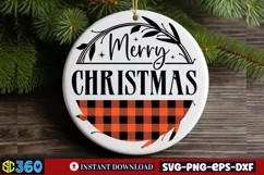 Merry christmas SVG, Christmas SVG, Christmas Porch Sign SVG Product Image 3