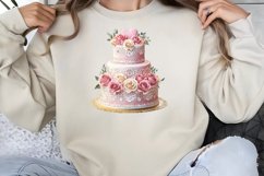 Valentine cake Dessert Clipart Bundle PNG Product Image 6