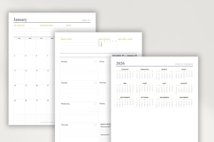 2026 Professional Minimalist Planner PDF | Product Image 3