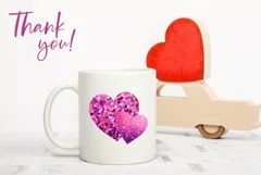 Love Hearts T-Shirt Design, Valentine's Day Illustrations Product Image 3