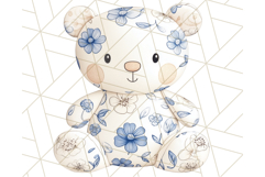 Cute Stuffed Animal Clipart, Chinoiserie Nursery Decor Png Product Image 3