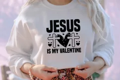 Jesus is my valentine SVG, Valentine's Day SVG Product Image 3