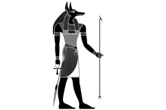 Anubis.Egyptian ancient symbol. Culture.Design element. Product Image 3