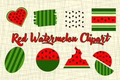 Red watermelon clipart Product Image 3