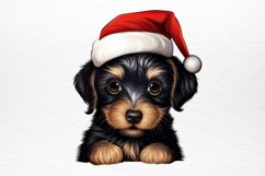Christmas Peeking Dogs Clipart PNG Product Image 3