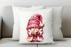 Gnome characters, Valentine Clipart, Pink Gnomes Png Product Image 3