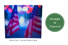 USA Tumbler Wrap Design, American Flag Sublimation Tumbler Product Image 3