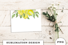 Watercolor Lemons Border png Product Image 3