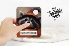 Cartoon Halloween Raccoon Card, Halloween Money Card Design Product Image 3
