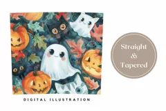 Halloween Pumpkins Tumbler Design, Cartoon Halloween Tumbler Product Image 3
