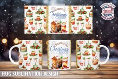 Christmas Mug Wrap Sublimation Quote Christmas cheer Product Image 1