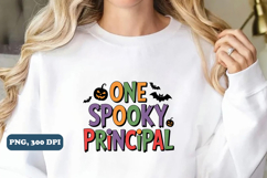 One spooky principal Halloween png sublimation design Product Image 3