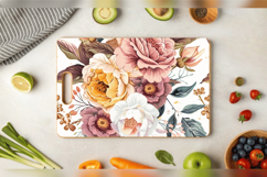 Boho Bouquet Flowers Cutting Boards sublimation Design Product Image 3