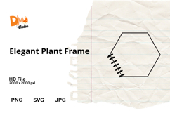 Elegant Plant Frame Product Image 1