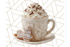 Christmas Coffee Mugs Clipart PNG Festive Cups Product Image 3