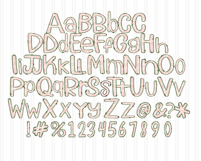 Strawberry Doodle Letters| Sublimation Alpha Pack Product Image 7